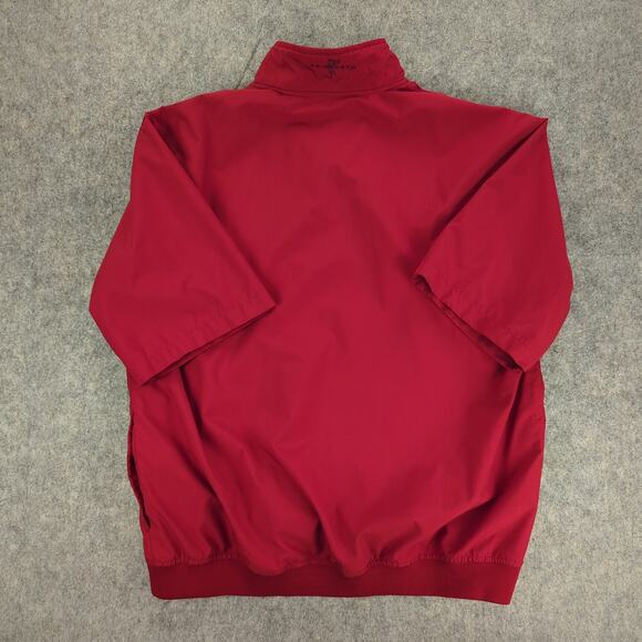 Ashworth Jacket Mens XL Pullover Red Deerwood Golf Wind Water Resistant - Picture 2 of 10